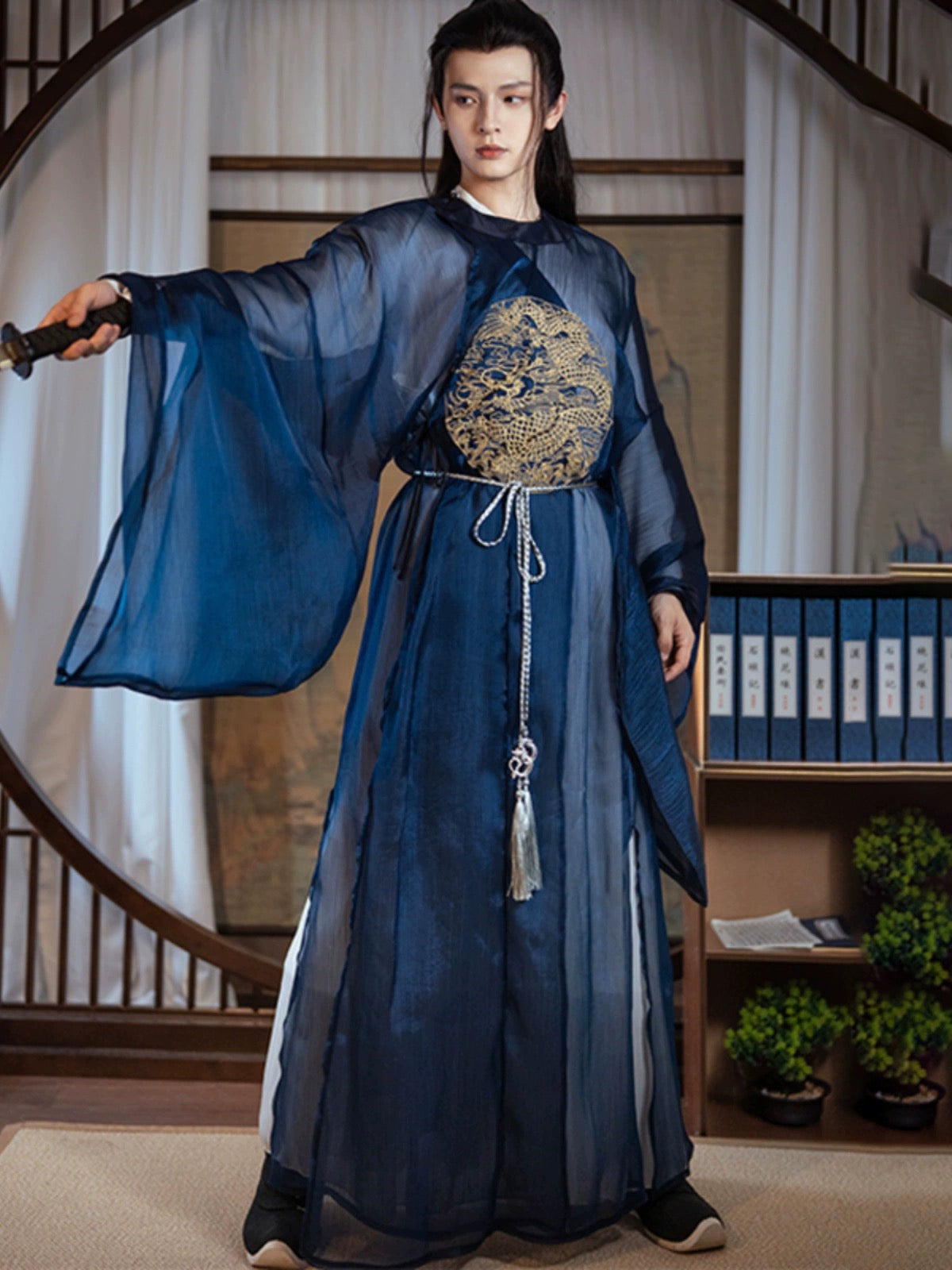 Embroidery Yuanlingpao Chinese Ming Dynasty Clothing Hanfu Male
