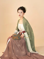 Green Traditional Chinese Dress Tang Dynasty Hanfu