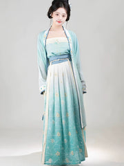 Green Renaissance Dress Chinese Song Dynasty Hanfu
