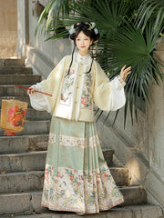 aoqun hanfu style winter chinese culture dress ming dynasty