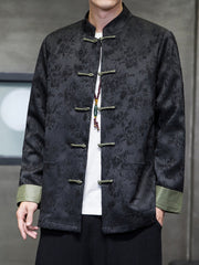 Black Chinese Jacket Tang Suit Modern Men