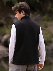 Sleeveless Vest Jacket Cotton Men Tang Suit