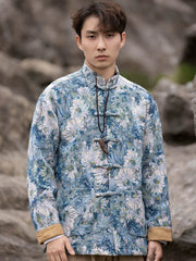 Jacquard Jacket Mens Chinese Modern Tang Suit