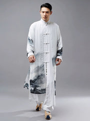 Dance Costumes Mens Chinese Robes Hanfu Tang Suit