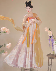 Tang Dynasty Dress Chinese Hanfu Female Qixiong Ruqun