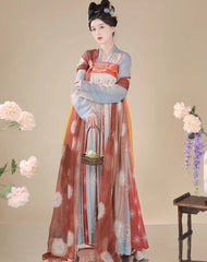 Tang Dynasty Dress Chinese Hanfu Female Qixiong Ruqun