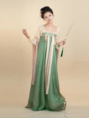 Cute Tang Dynasty Chinese Hanfu Dress Summer