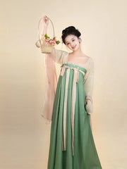 Pink Cute  hanfu modern Tang Chinese Dress