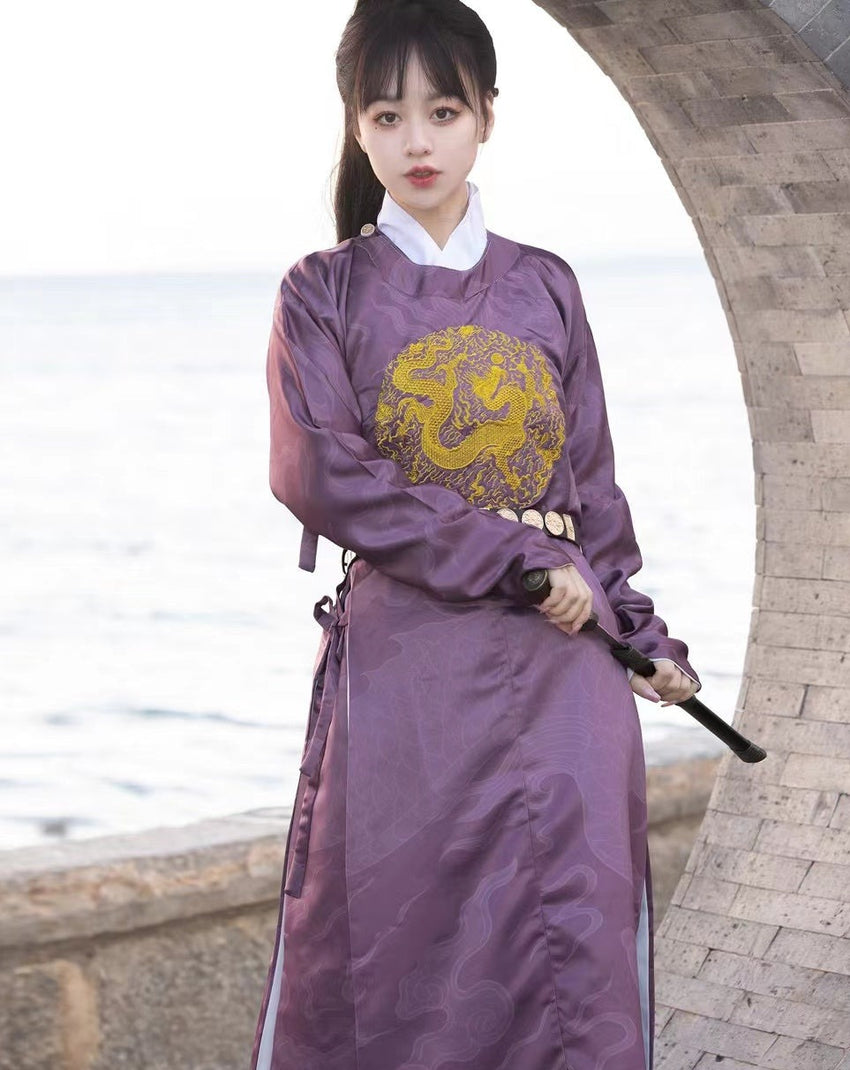royal purple robe chinese cosplay women ming