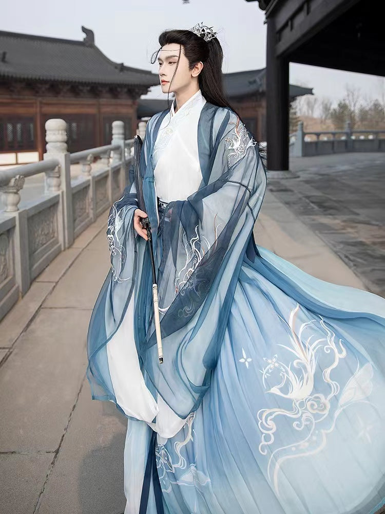 chinese fantasy clothing wei jin hanfu male