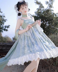 Fairy Lolita Dress Short Asian Style Hanfu Female