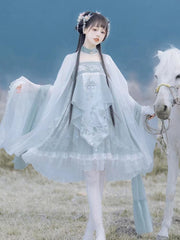 Fairy Lolita Dress Short Asian Style Hanfu Female