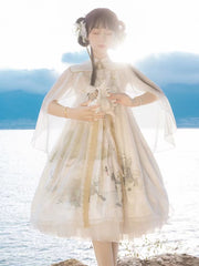 Chinese Lolita Dress Cute Summer White Hanfu