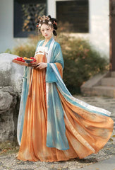 Plus Size Bandeau Dress Traditional Tang Dynasty